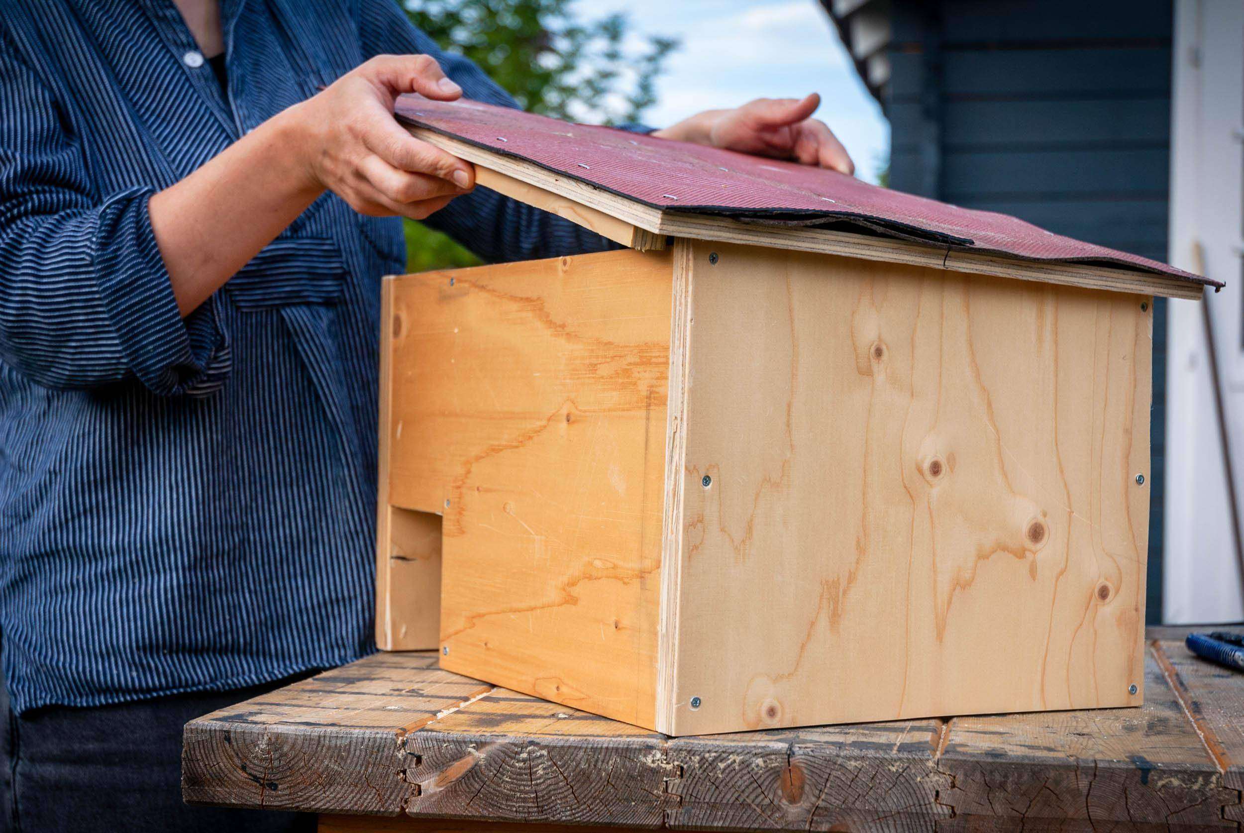 Igelhaus bauen Anleitung mit Skizze für einen IgelUnterschlupf