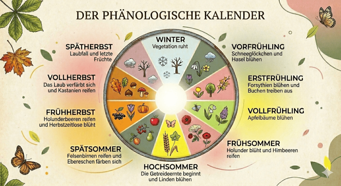Grafik des phänologischen Kalenders