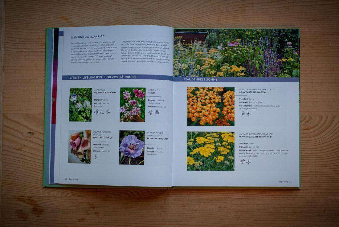 A-bis-Z-Gartencoach Blick ins Buch mit Pflanzenporträts