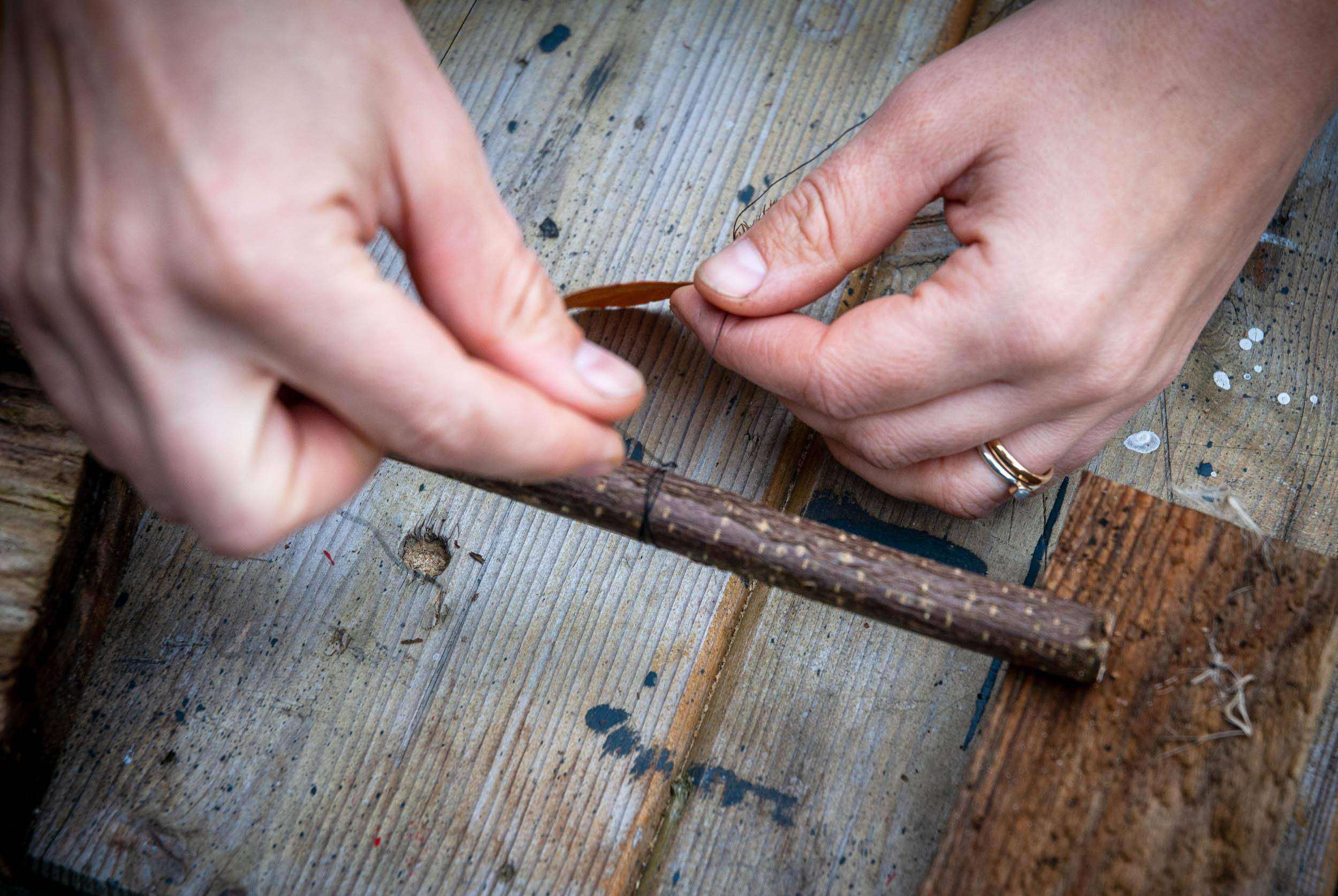 herbst-deko-selber-machen-ast-knoten – Ein Stück Arbeit