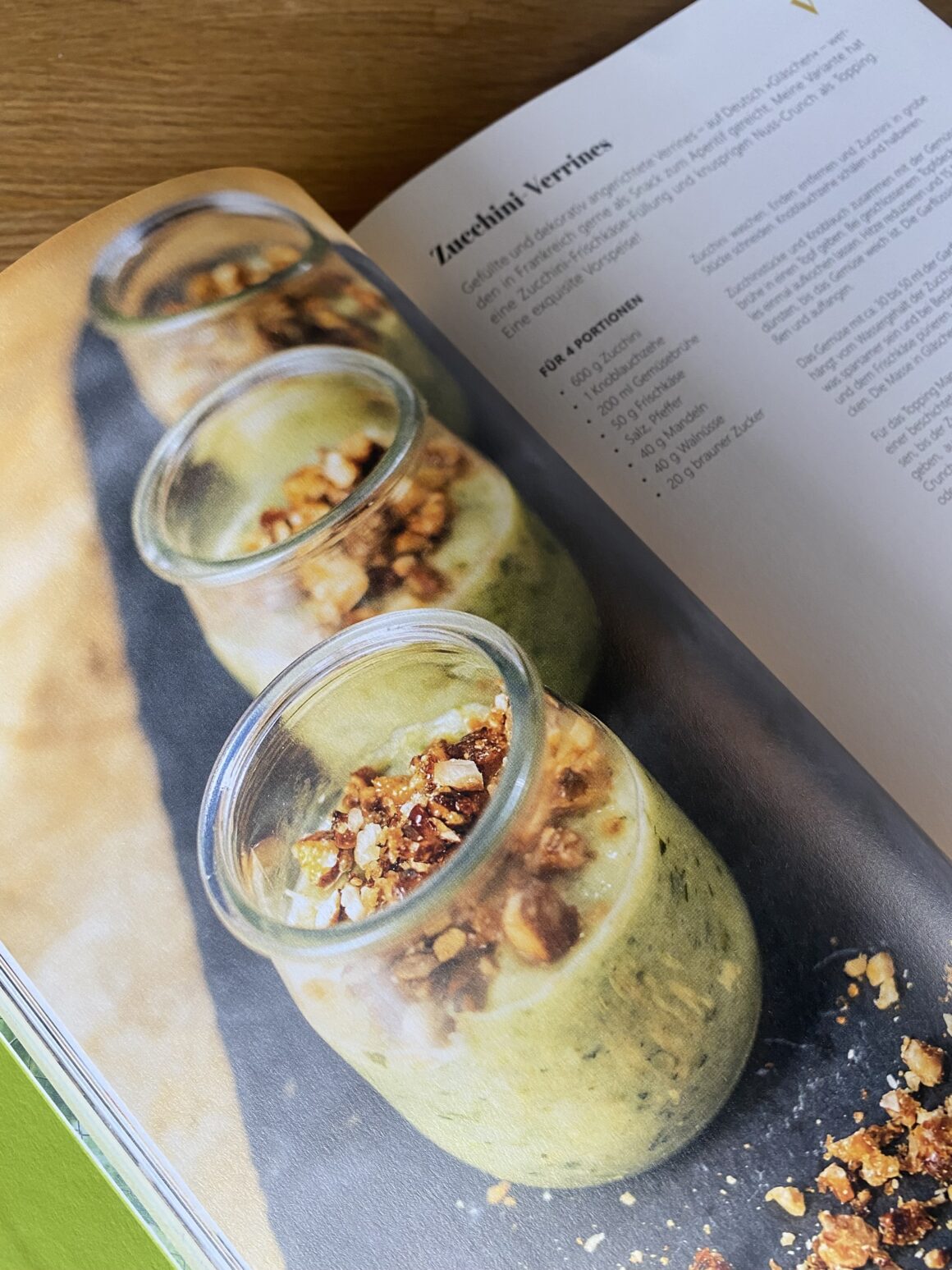 Blick ins Buch von Sarah Tischer – Zucchini-Verrines